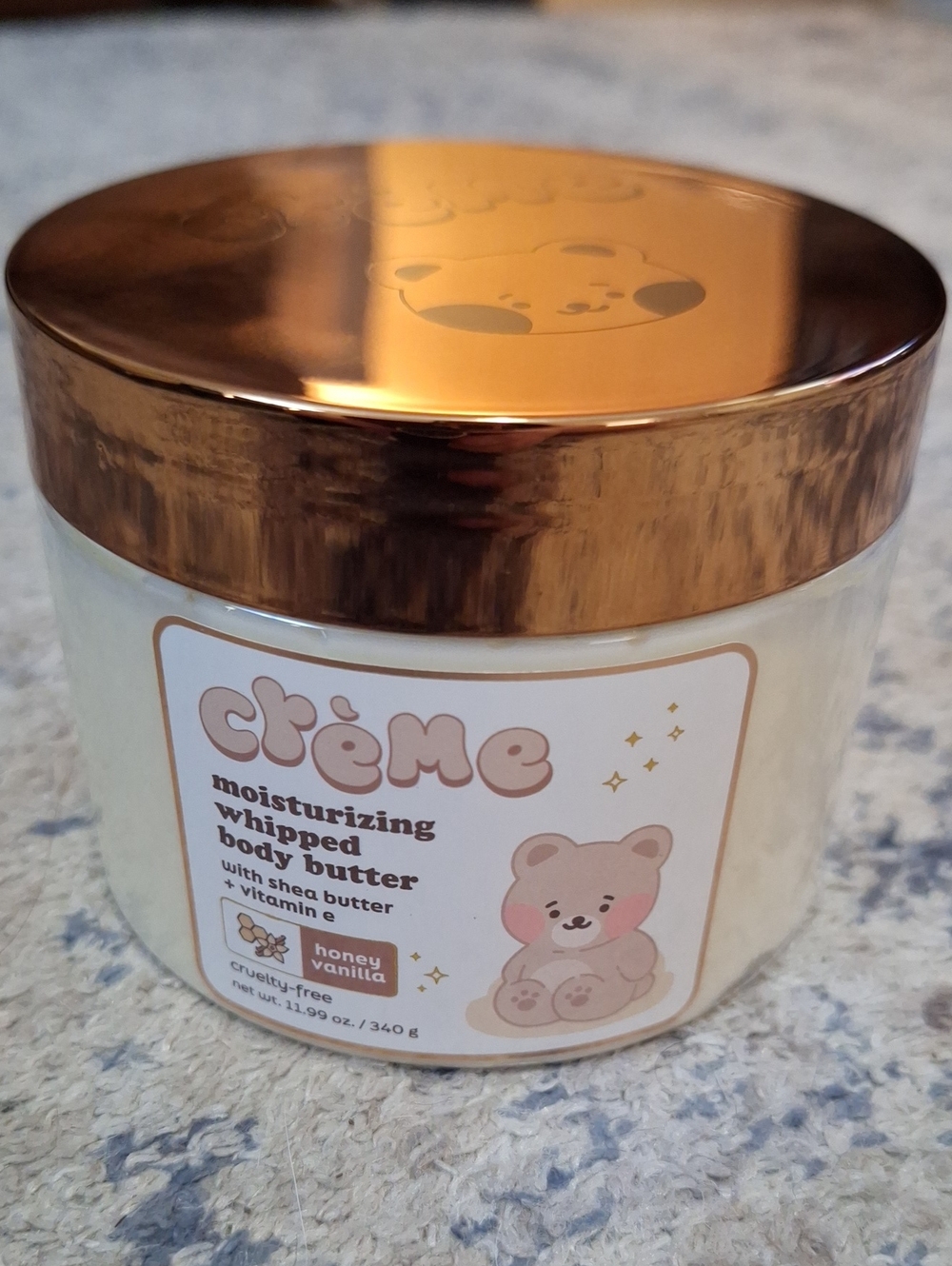 The Crème Shop Boba Bears Whipped Body Butter Honey Vanilla New 11.99 oz